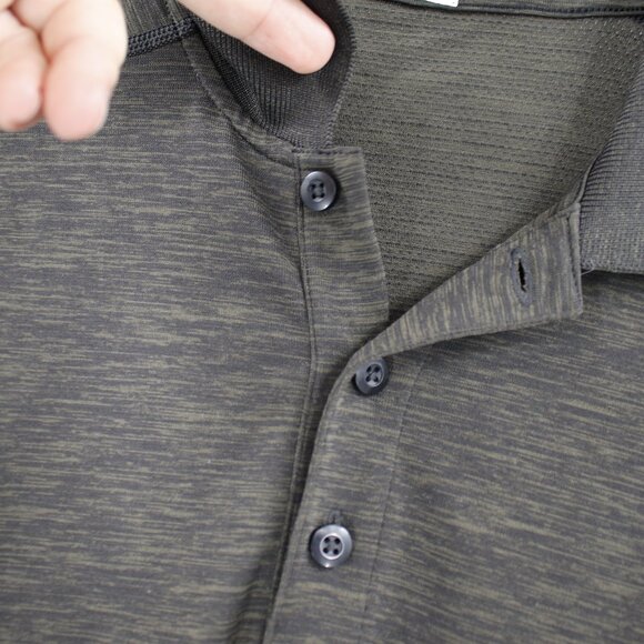 Lululemon Polo Shirt Mens Medium Time To Get Dirty Get Outside Get Sweaty Green - Picture 3 of 12